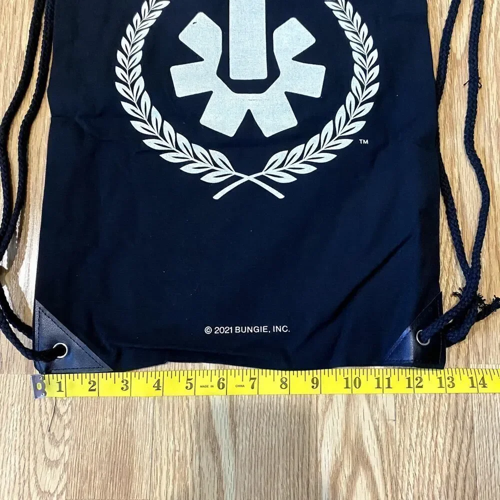 Bungie Inc. Bungie Rewards Exclusive Seventh Column Destiny Drawstring Bag Black